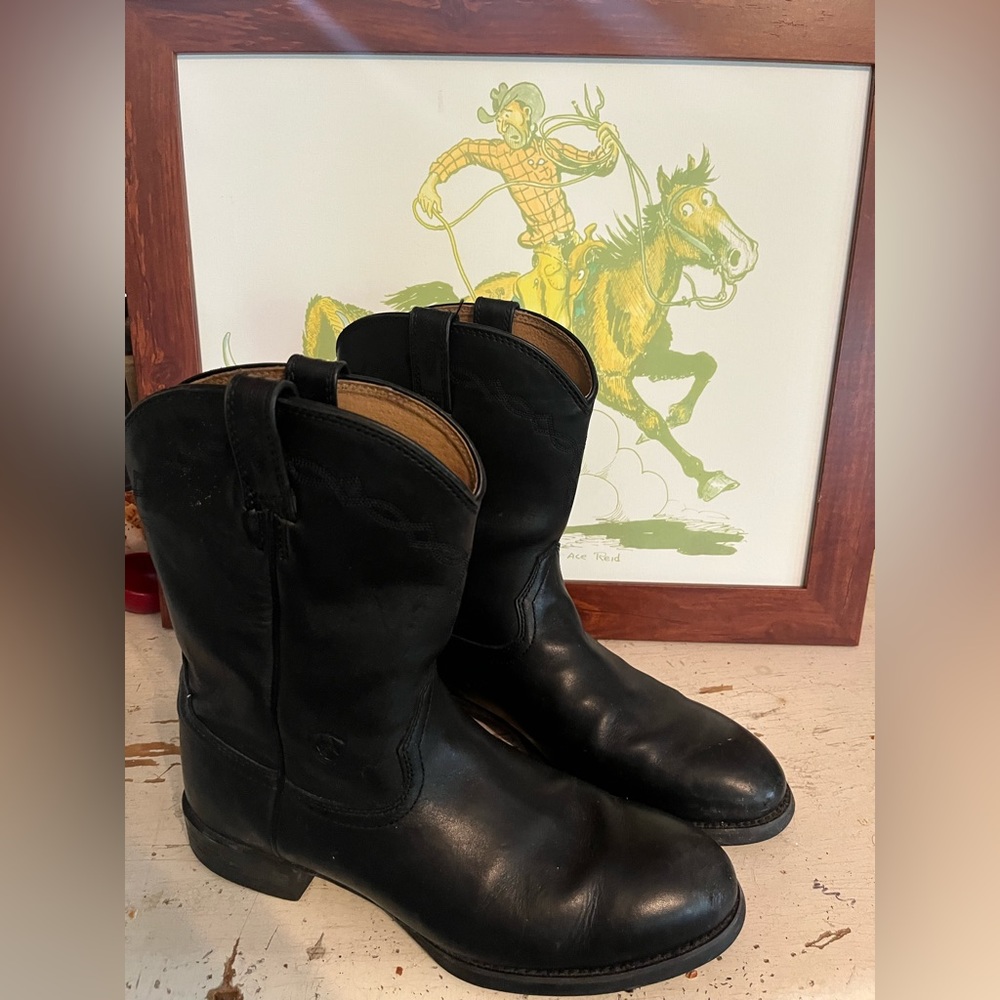 Ariat Black Roper Boots Size 12 D